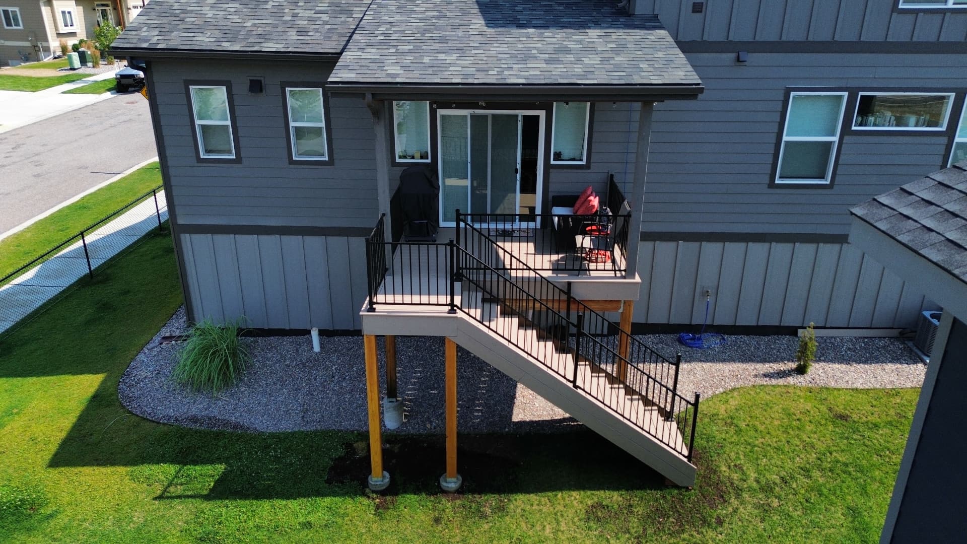 Covered Patio & Entry Deck