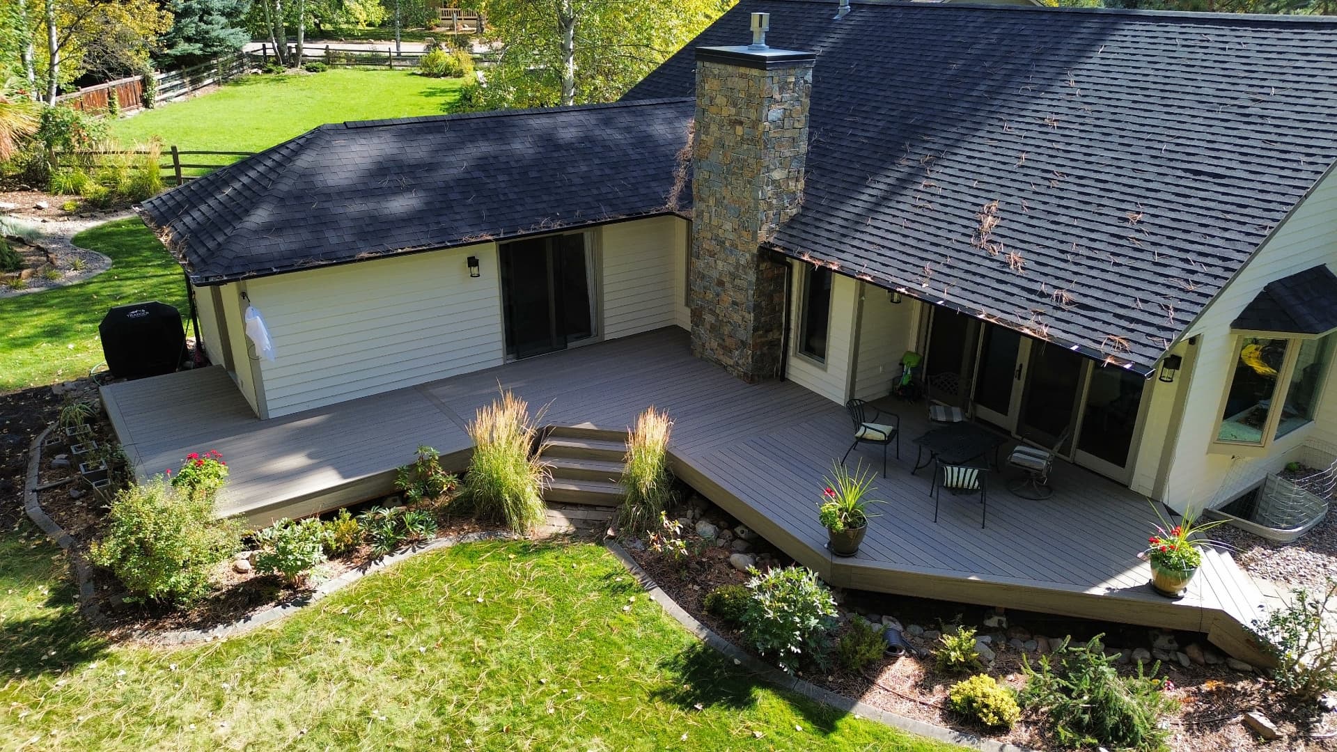 Garden-Level Wraparound Deck