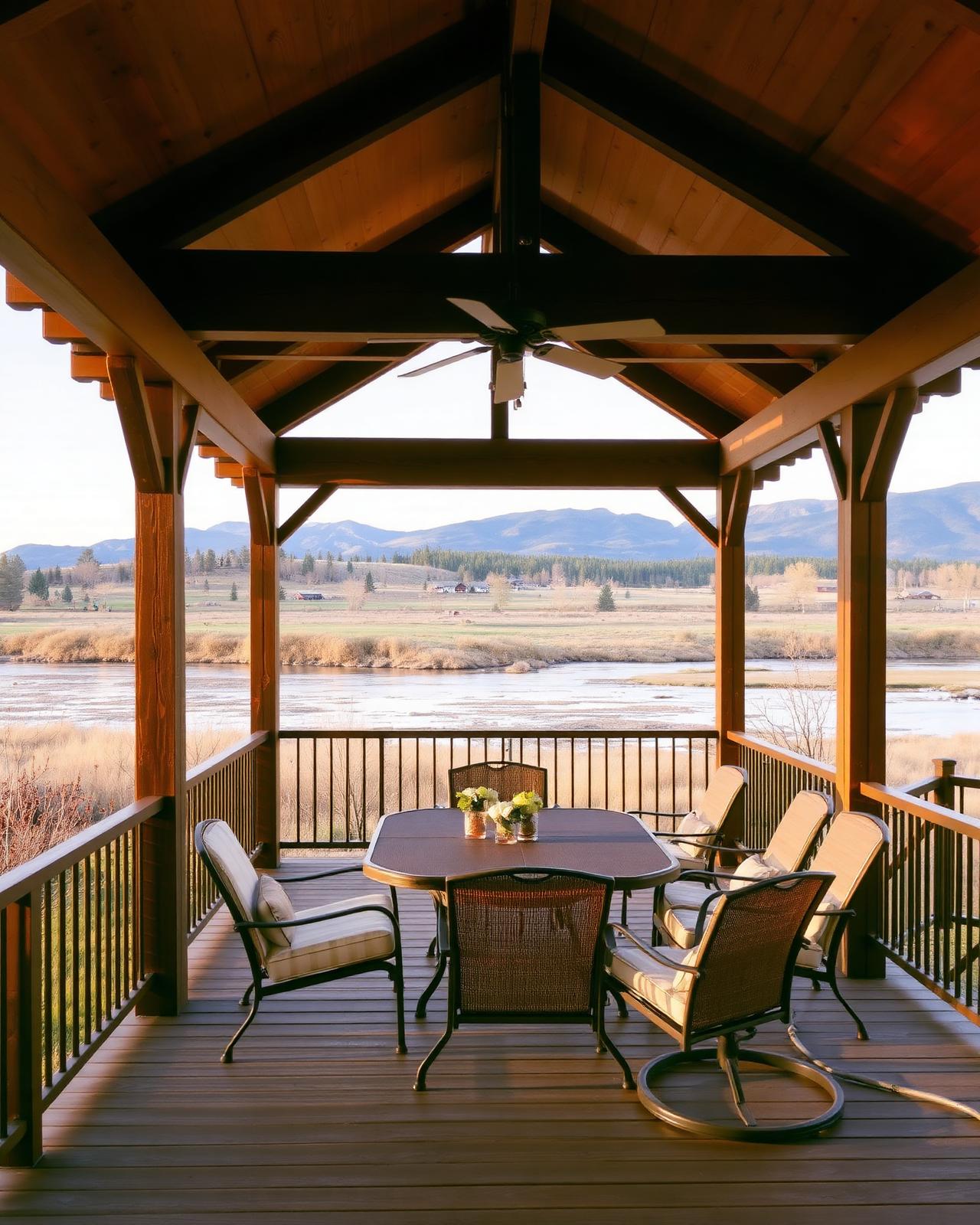 River Bend Covered Deck