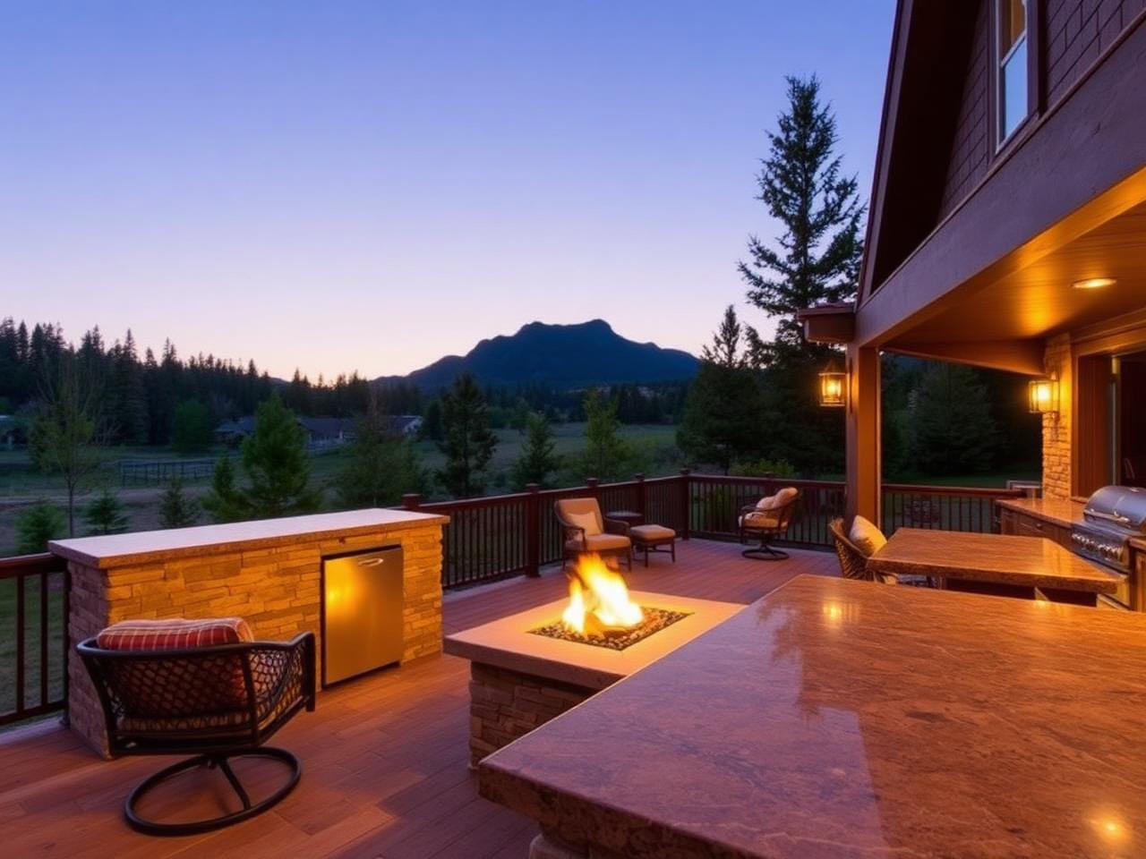 Outdoor Kitchen & Fire Lounge